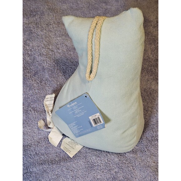 Rachael Hale Cat Kitten Doorstop Tiara Crown Blue Bean Bag w/ Handle - Picture 7 of 7